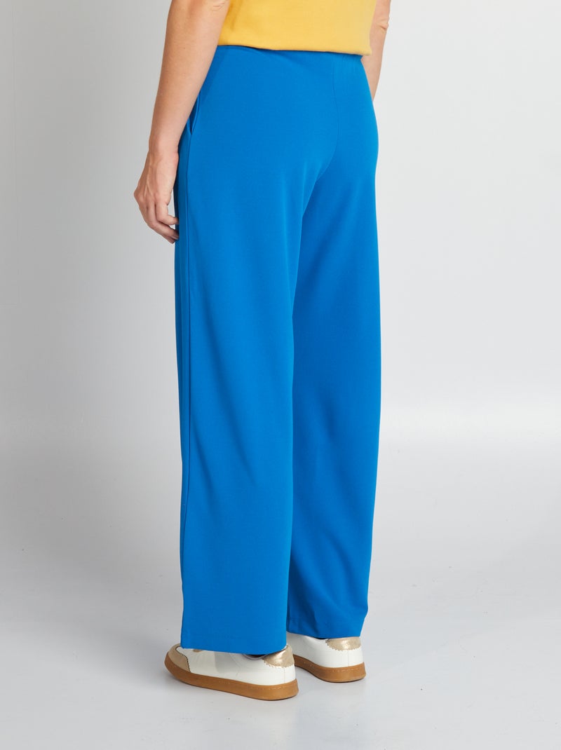 Pantalón ancho de tiro alto 'JDY' AZUL - Kiabi