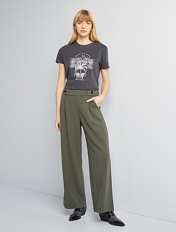 Pantalón ancho de tiro alto 'JDY'