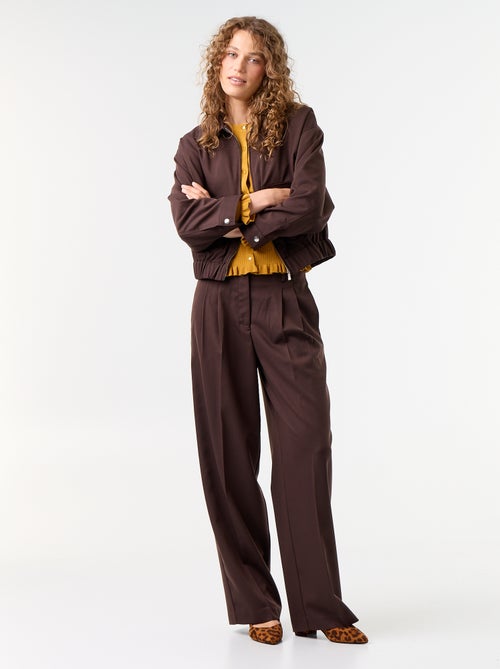 Pantalón ancho de tiro alto - Kiabi Pantalón ancho de tiro alto - Kiabi