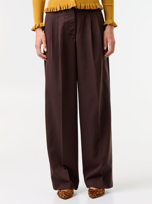 Pantalón ancho de tiro alto - Kiabi Pantalón ancho de tiro alto - Kiabi