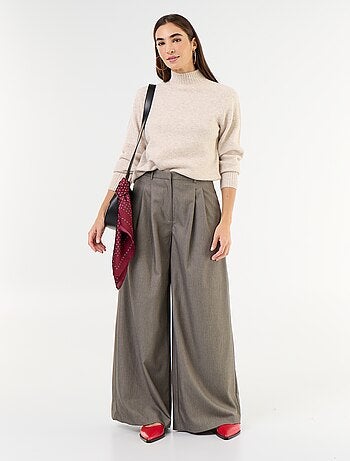 Pantalón ancho de tiro alto