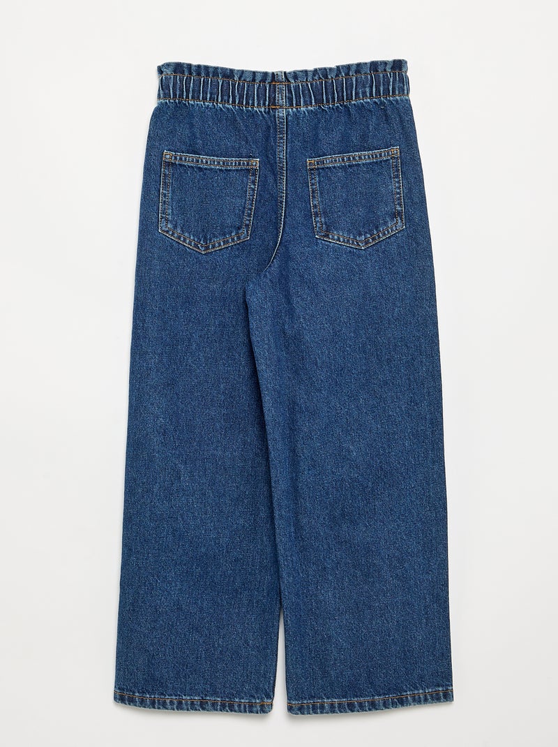 Pantalón ancho de vaquero Azul - Kiabi