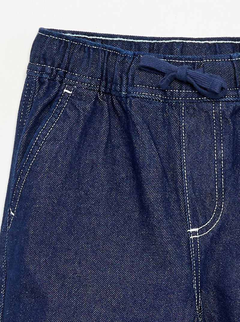 Pantalón ancho de vaquero Azul - Kiabi