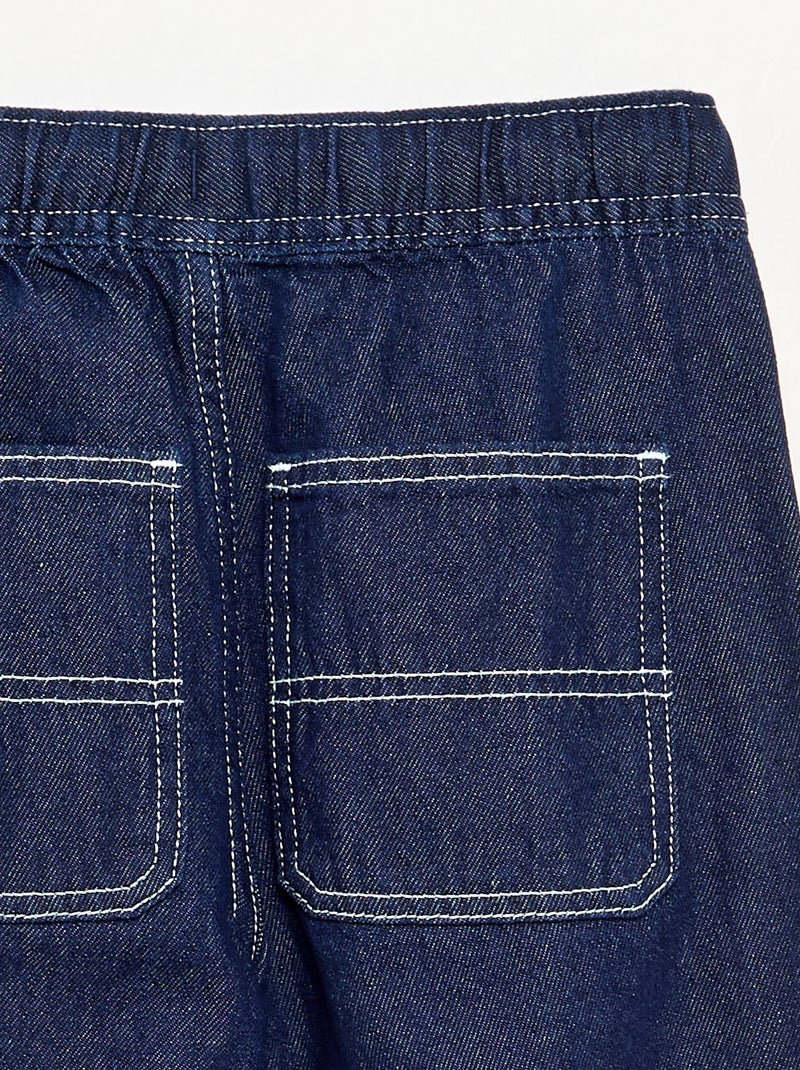 Pantalón ancho de vaquero Azul - Kiabi