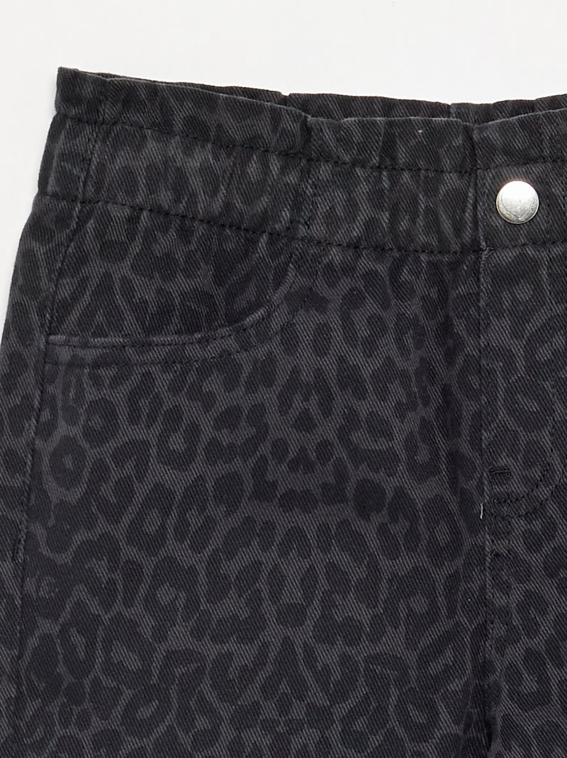 Pantalón ancho de vaquero Gris - Kiabi