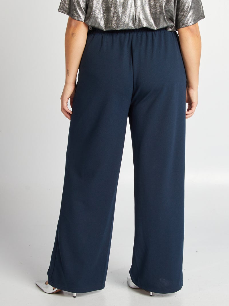 Pantalón ancho elástico 'Vero Moda Curve' NEGRO - Kiabi