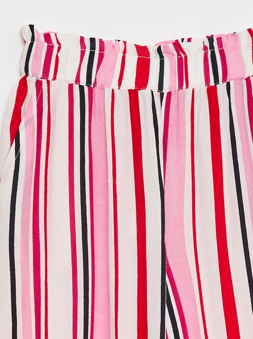 Pantalón ancho estampado con cintura elástica - Kiabi