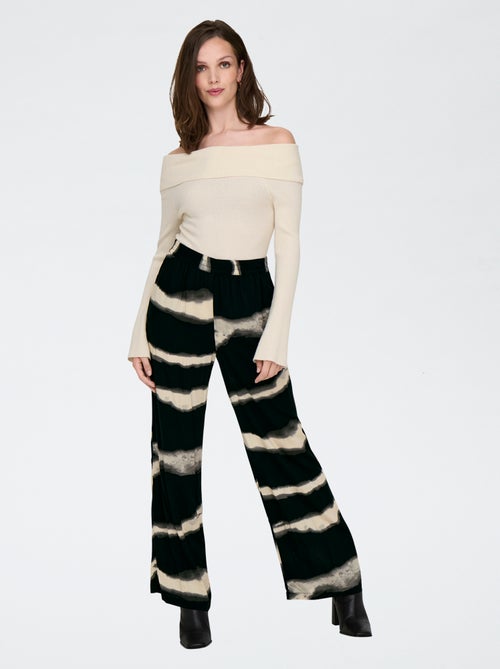 Pantalón ancho estampado 'JDY' - Kiabi