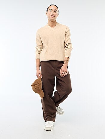 Pantalón ancho estilo jogging