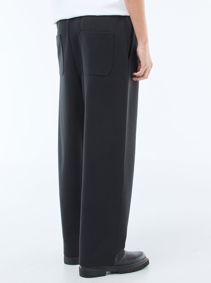 Pantalón ancho estilo jogging Negro - Kiabi
