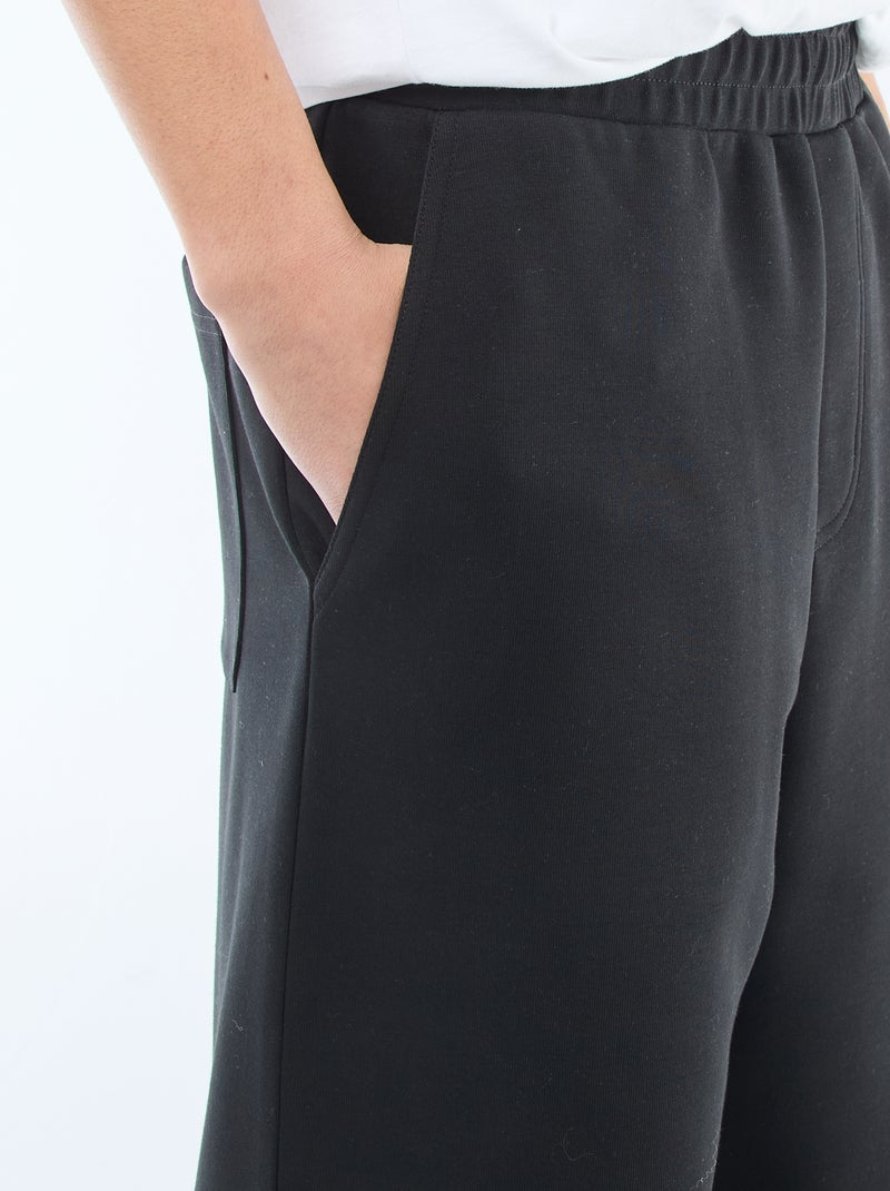 Pantalón ancho estilo jogging Negro - Kiabi
