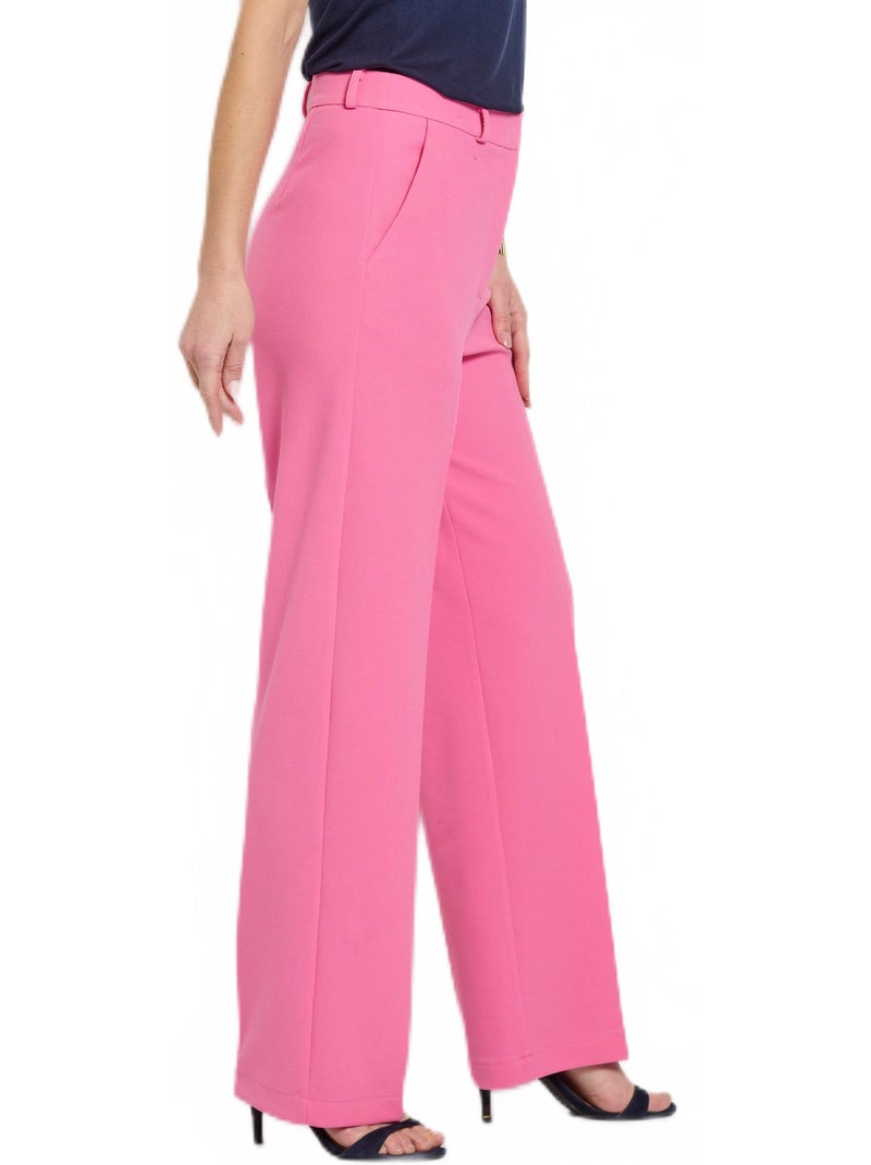 Pantalón ancho fluido - Afibel Rosa - Kiabi