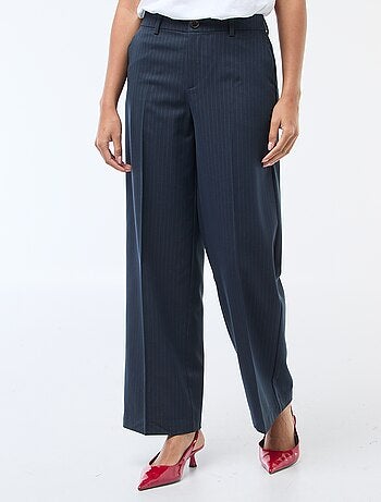 Pantalón ancho fluido liso