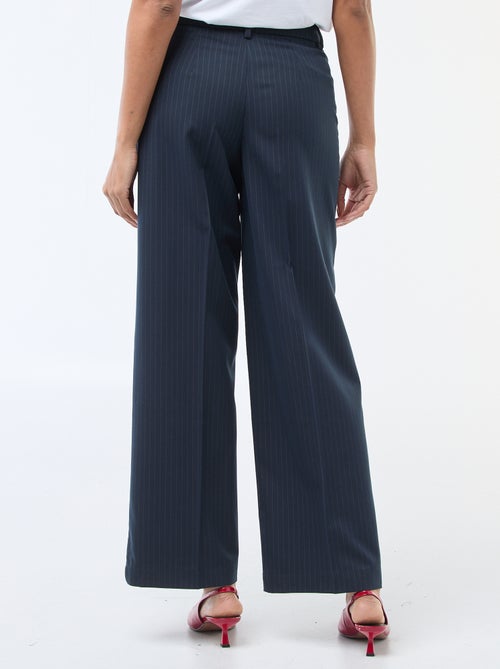 Pantalón ancho fluido liso - Kiabi