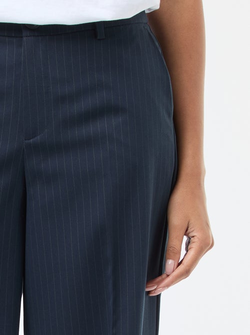 Pantalón ancho fluido liso - Kiabi