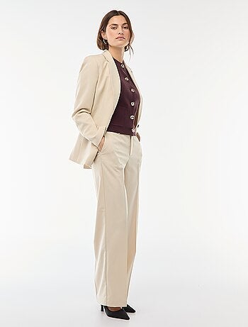 Pantalón ancho fluido liso