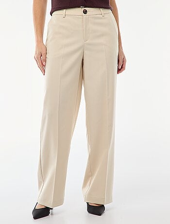 Pantalón ancho fluido liso