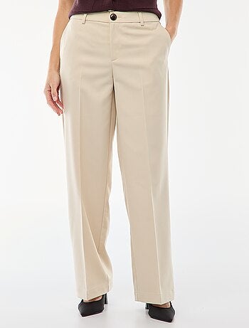 Pantalón ancho fluido liso