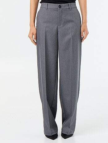 Pantalón ancho fluido liso