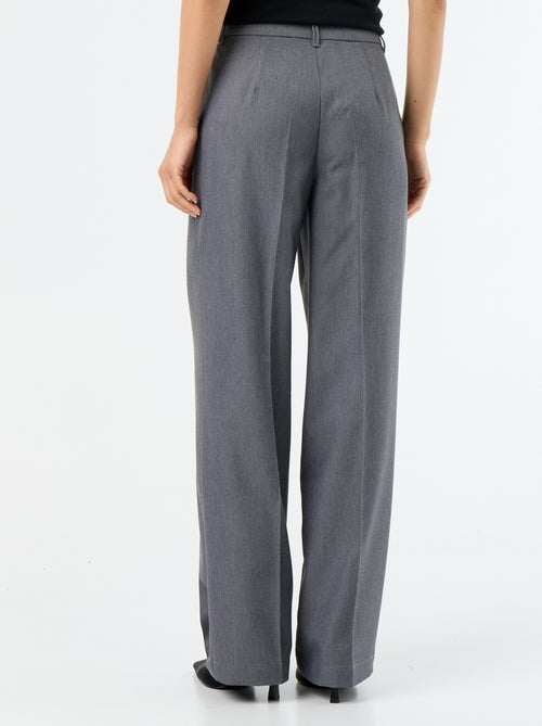 Pantalón ancho fluido liso - Kiabi Pantalón ancho fluido liso - Kiabi