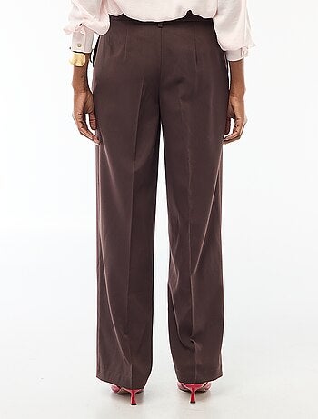 Pantalón ancho fluido liso