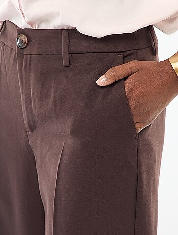 Pantalón ancho fluido liso