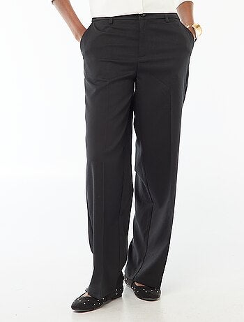 Pantalón ancho fluido liso