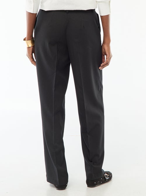 Pantalón ancho fluido liso - Kiabi