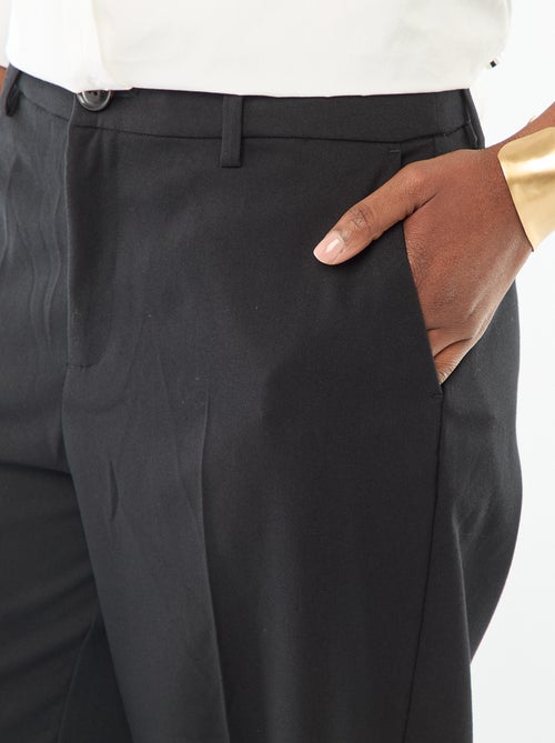 Pantalón ancho fluido liso - Kiabi