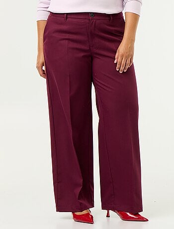 Pantalón ancho fluido liso