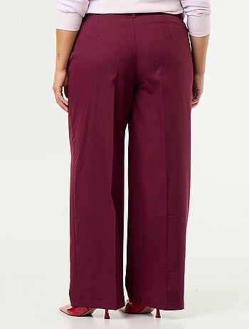 Pantalón ancho fluido liso