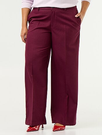 Pantalón ancho fluido liso