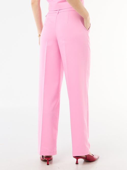 Pantalón ancho fluido liso - Kiabi