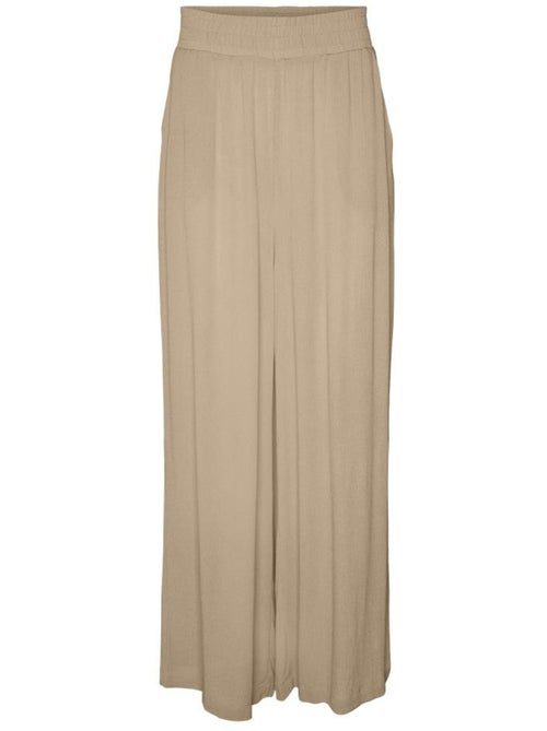Pantalón Ancho Fluido Vero Moda para Mujer - Kiabi Pantalón Ancho Fluido Vero Moda para Mujer - Kiabi