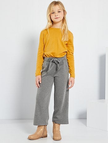 Pantalones anchos de - gris - Kiabi