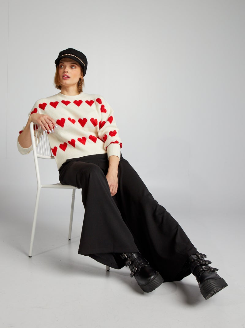 Pantalón ancho 'JDY' NEGRO - Kiabi