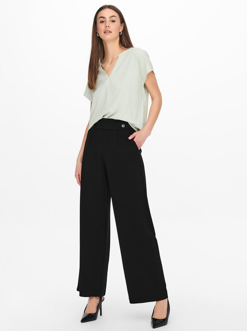 Pantalón ancho 'JDY' negro - Kiabi