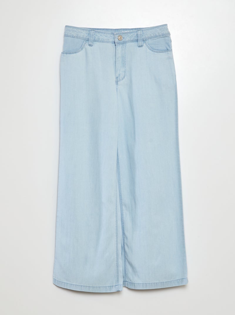 Pantalón ancho ligero AZUL - Kiabi