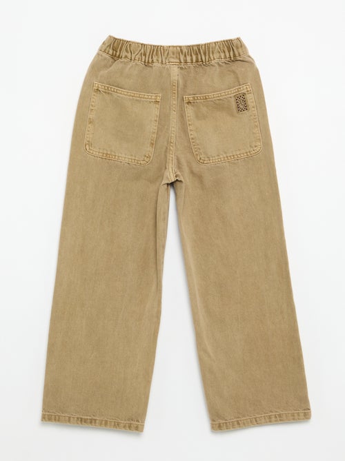 Pantalón ancho liso - Kiabi Pantalón ancho liso - Kiabi
