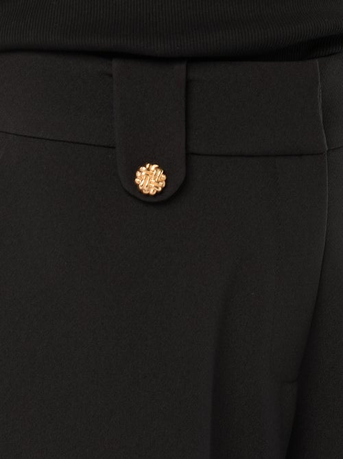 Pantalón ancho liso con abertura de cremallera y corchete - Kiabi