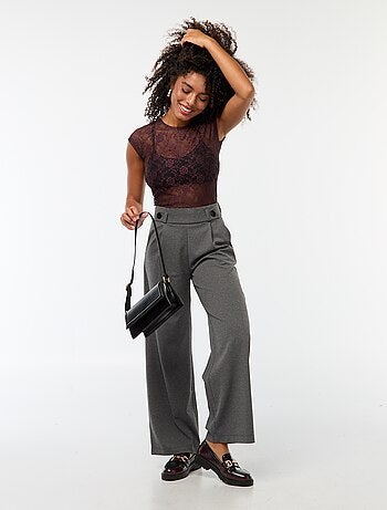 Pantalón ancho liso con bolsillos 'JDY'