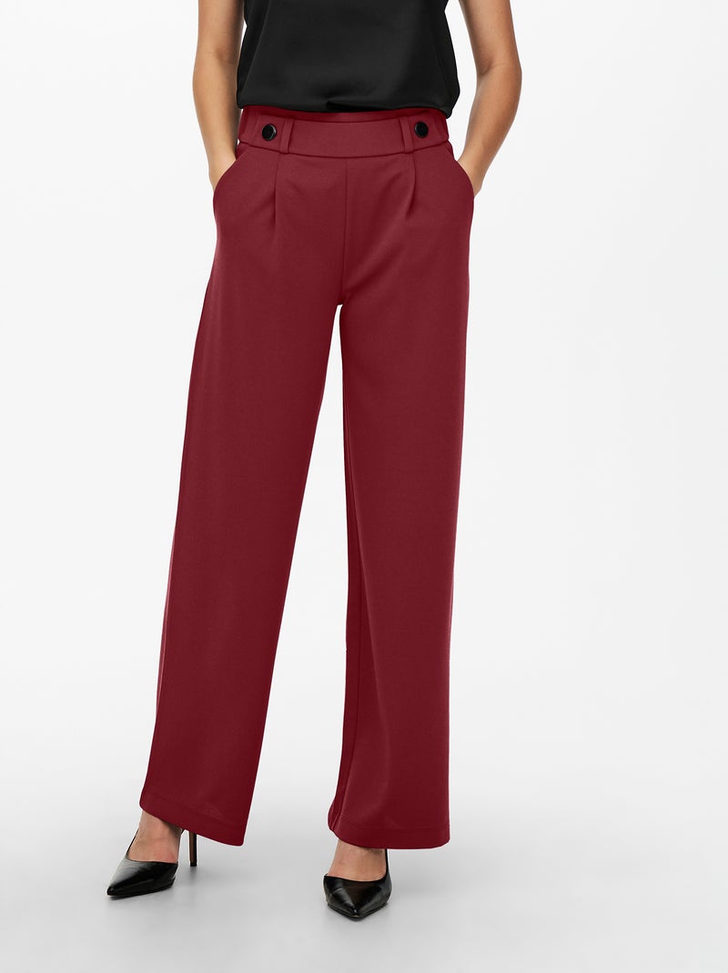 Pantalón ancho liso con bolsillos 'JDY' Purpura - Kiabi
