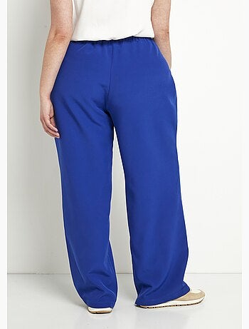 Pantalón ancho liso con cintura semielástica - Afibel