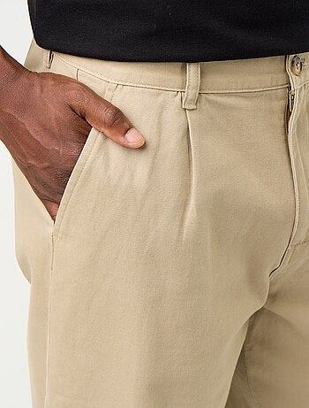 Pantalón ancho liso de corte relajado