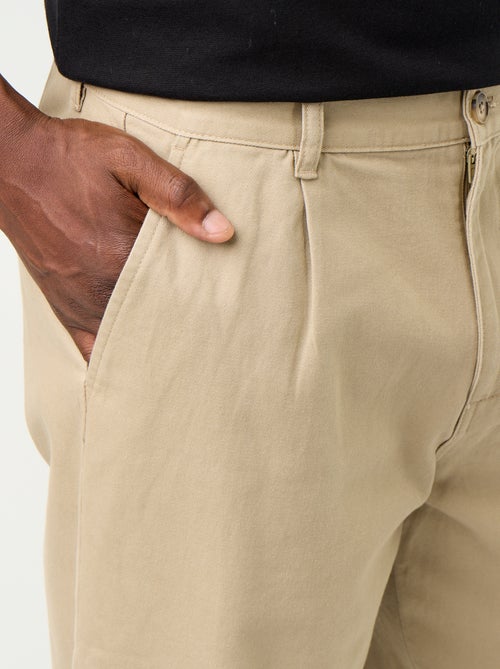 Pantalón ancho liso de corte relajado - Kiabi Pantalón ancho liso de corte relajado - Kiabi