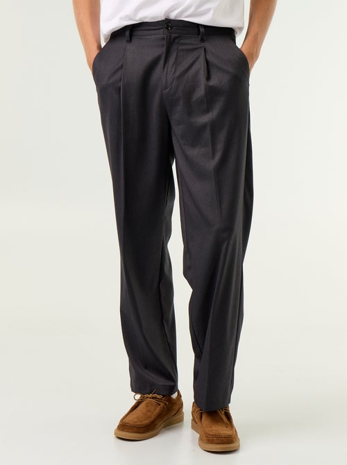 Pantalón ancho liso - Kiabi Pantalón ancho liso - Kiabi