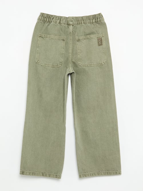 Pantalón ancho liso - Kiabi