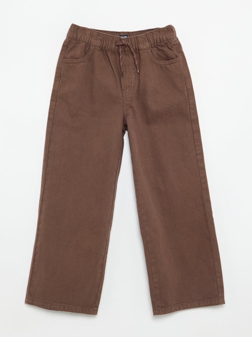 Pantalón ancho liso - Kiabi