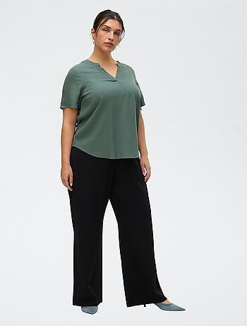 Pantalón ancho liso