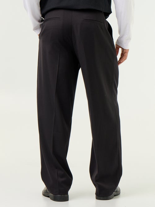 Pantalón ancho liso - Kiabi